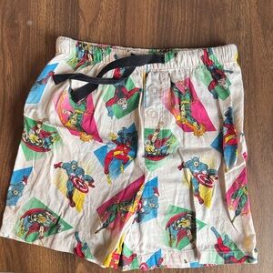 Marvel Comics Superhero Print Pajama Bottoms - good used condition/size 8